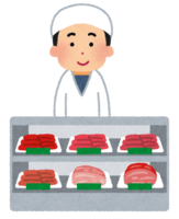 精肉店肉店先生