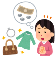 想卖不用品的人(女性)