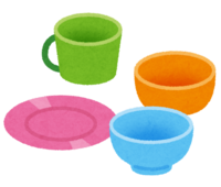 Colorful tableware