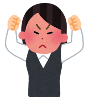 Angry female office worker (best)