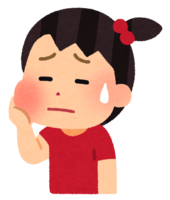 Child with tooth decay (girl)