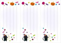 Seasonal one-stroke template (October)