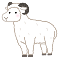 Sheep with horns