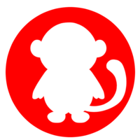 Zodiac (monkey) silhouette