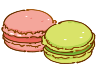 Macaron (pink and green)