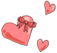 Ribbon on heart