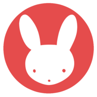 Rabbit stamp (circle)