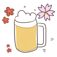 Speaking of cherry blossom viewing, beer