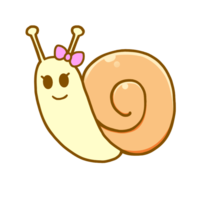 Snail with ribbon