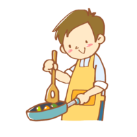 Man cooking