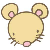 Mouse face (beige)