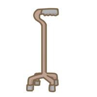 4-point support cane