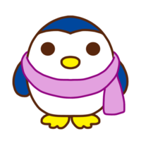 围着围巾的企鹅