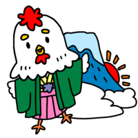 鸡与富士山