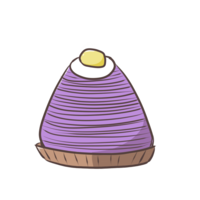 紫芋のモンブラン