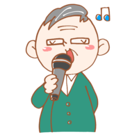 Singing grandfather