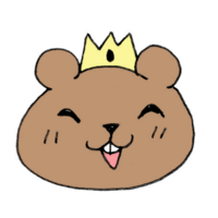 Bear wearing a crown