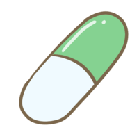 Capsule tablet (green)