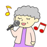 Singing grandmother