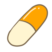 Capsule tablet (orange)