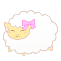 Sheep with ribbon (smile)