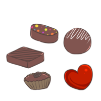 5 kinds of chocolate