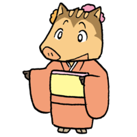 Boar kimono