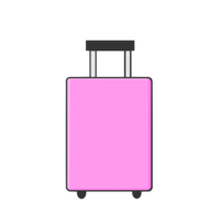 粉红色的旅行包