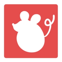 Hanko-style mouse (silhouette)