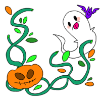 Pumpkin and ghost
