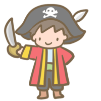 Boy in disguise (pirate)