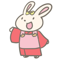 Rabbit in kimono
