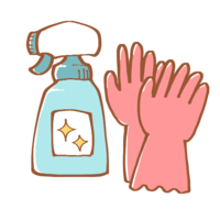 橡胶手套和居住用洗涤剂