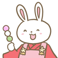 Rabbit and three-color dumpling