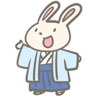 Rabbit in hakama