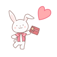 Rabbit with a gift