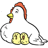 Bird and chick