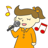 Singing girl-female