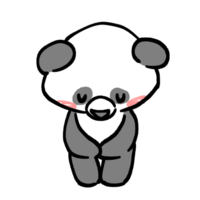 鞠躬的熊猫
