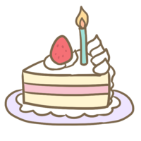 Birthday cake (cut cake)