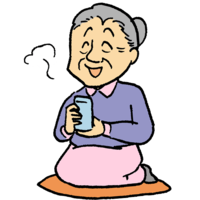 喝茶的奶奶