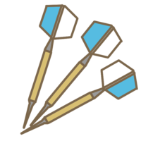 Darts arrow (blue)