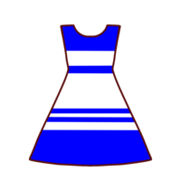 Border pattern dress