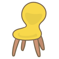 Fashionable chair (yellow)