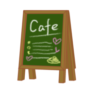 Blackboard board of cafe