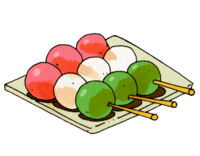 Three-color dumpling
