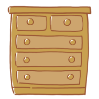 简单的木头衣柜