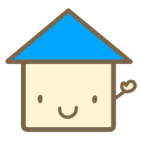 Cute house (blue)