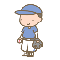 Baseball boy (glove) blue