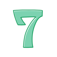 7 numbers